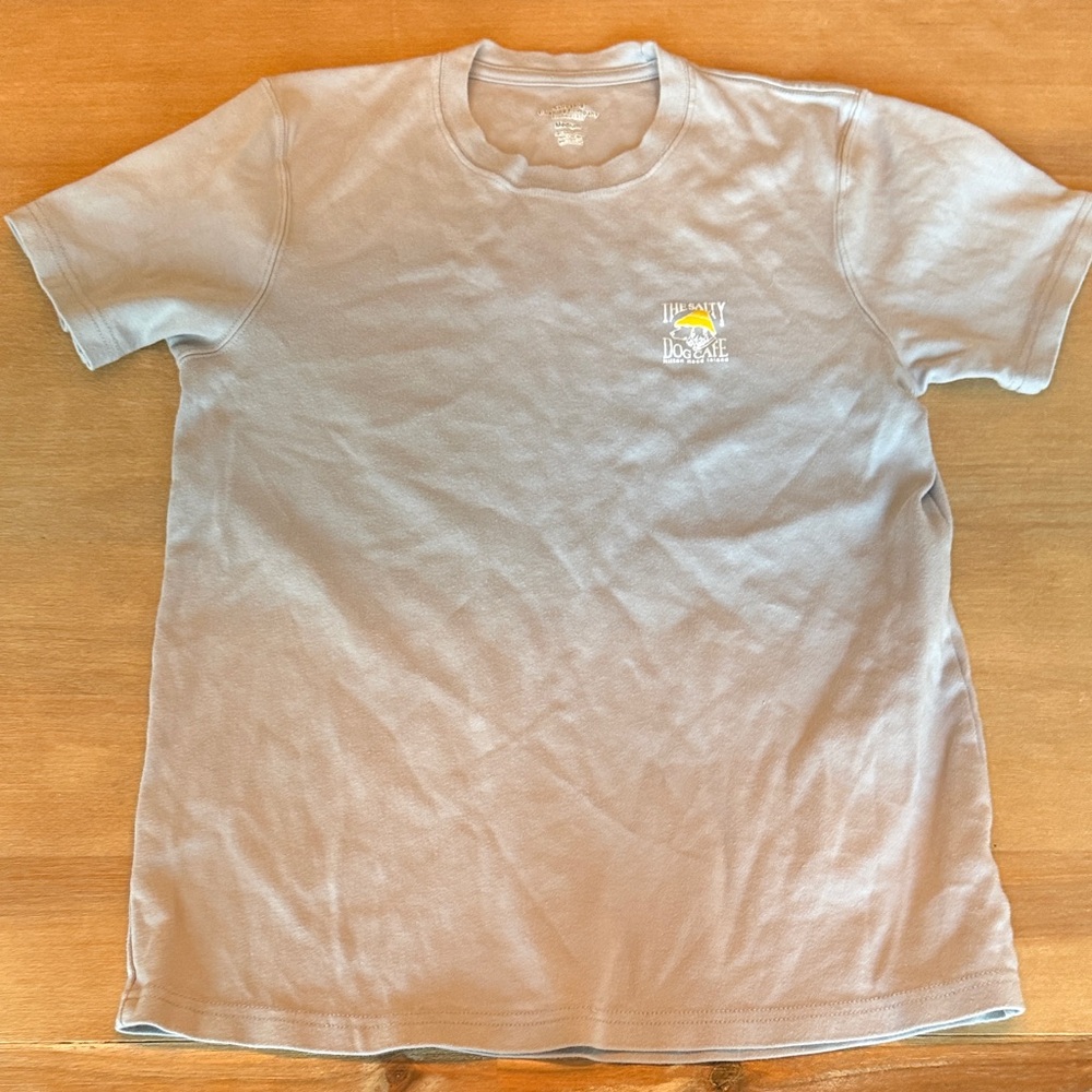 Salty Dog Gray with Yellow Signature Supima Cotton T-Shirt. Hilton Head